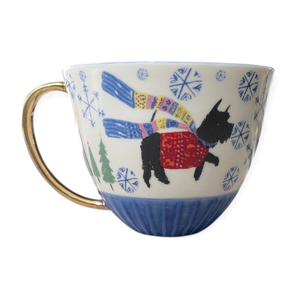 NWOT Anthropologie Holiday Spirit Mug - Scottie Dog - Picture 5 of 10